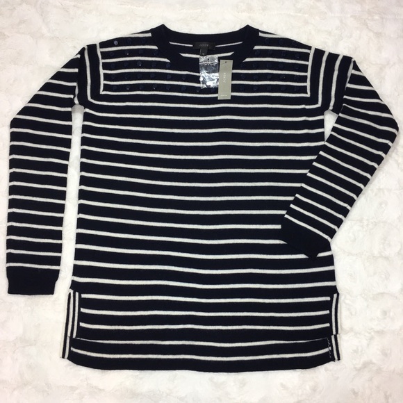 J. Crew Striped Sweater Size XS NWT - Picture 3 of 7